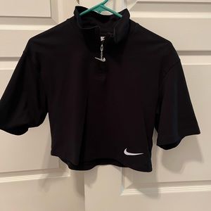 Nike black crop top